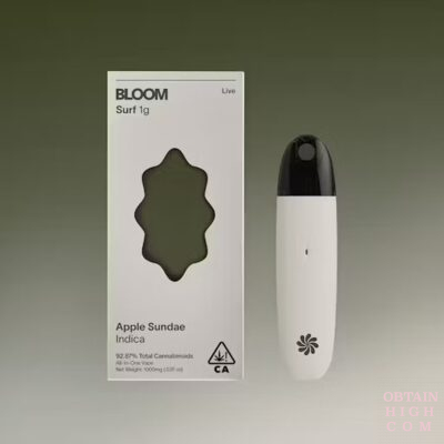 Apple Sundae 1000mg All-In-One Vape Pen by Bloom obtain high